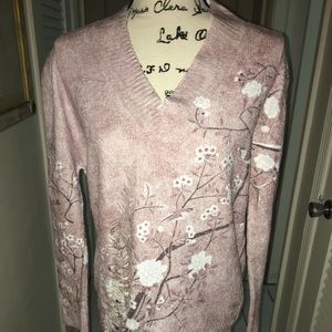 Pink long sleeve sweater